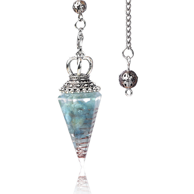 Wholesale Crystal Gravel Resin Pendulum